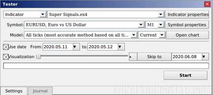 Tester in the MetaTrader 4 terminal